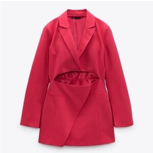 Zara Cut Out Blazer Dress